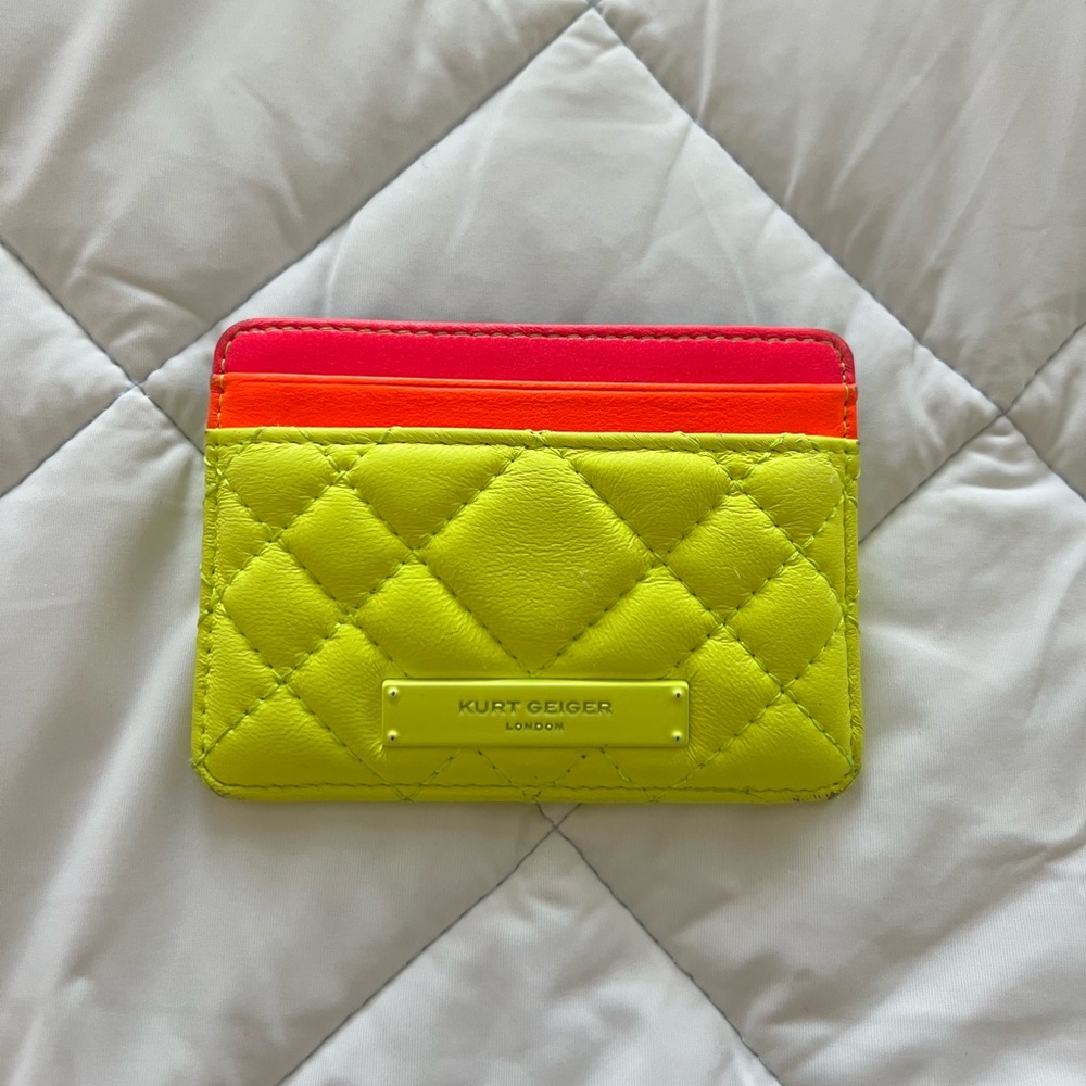Kurt Geiger Rainbow Leather Card Holder